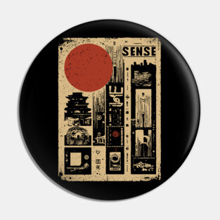SENSE – Minimalist Emotion & Awareness Poster Pin