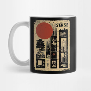 SENSE – Minimalist Emotion & Awareness Poster Mug
