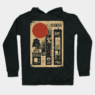 SENSE – Minimalist Emotion & Awareness Poster Hoodie