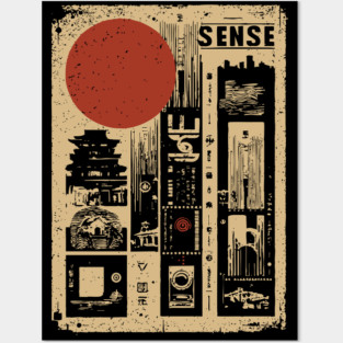SENSE – Minimalist Emotion & Awareness Poster Posters and Art