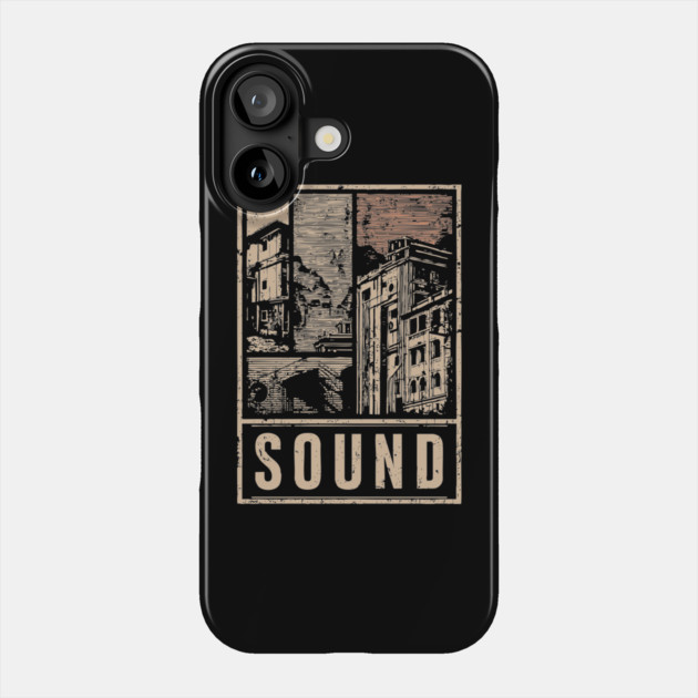 SOUND – Urban Silence & Resonance Poster Phone Case by TuncGK