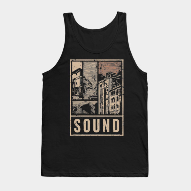 SOUND – Urban Silence & Resonance Poster Tank Top by TuncGK