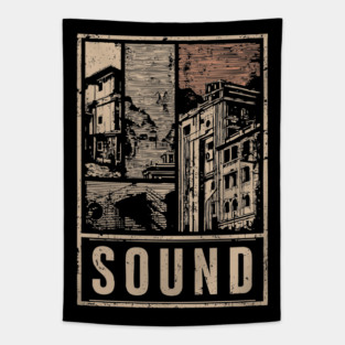 SOUND – Urban Silence & Resonance Poster Tapestry