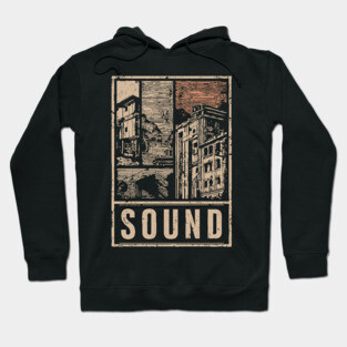 SOUND – Urban Silence & Resonance Poster Hoodie