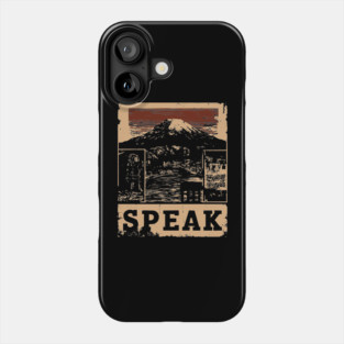 SPEAK – Typography and Identity Concept Poster Phone Case