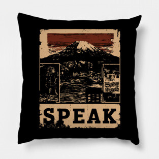 SPEAK – Typography and Identity Concept Poster Pillow