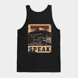 SPEAK – Typography and Identity Concept Poster Tank Top