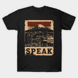 SPEAK – Typography and Identity Concept Poster T-Shirt