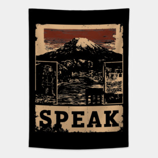 SPEAK – Typography and Identity Concept Poster Tapestry