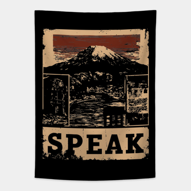 SPEAK – Typography and Identity Concept Poster Tapestry by TuncGK