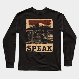 SPEAK – Typography and Identity Concept Poster Long Sleeve T-Shirt