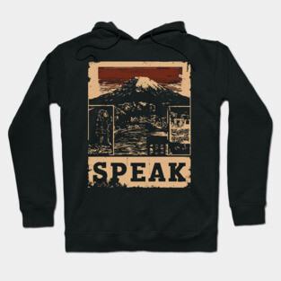 SPEAK – Typography and Identity Concept Poster Hoodie