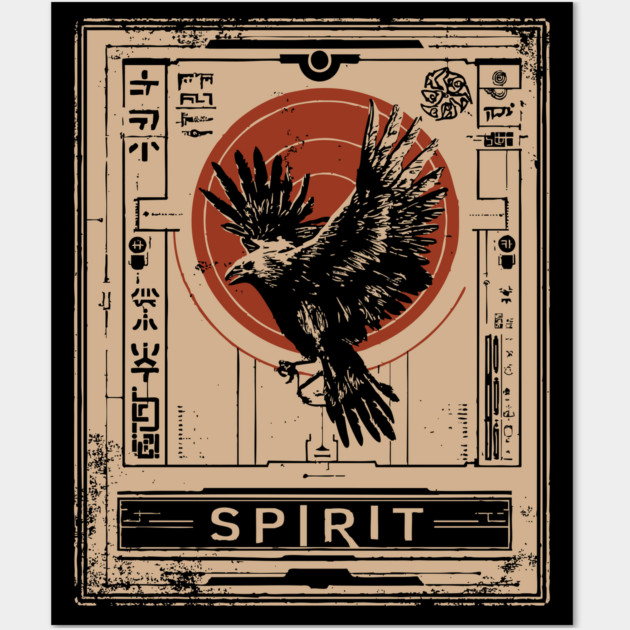 SPIRIT – Abstract Soul and Space Poster Wall Art by TuncGK