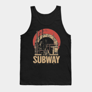 SUBWAY – Urban Transit Solitude Poster Tank Top