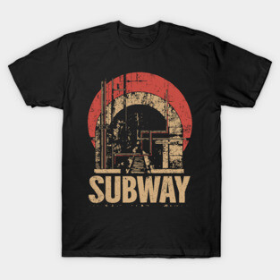 SUBWAY – Urban Transit Solitude Poster T-Shirt