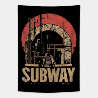 SUBWAY – Urban Transit Solitude Poster Tapestry