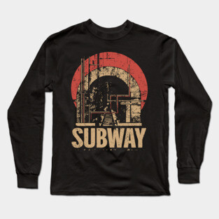 SUBWAY – Urban Transit Solitude Poster Long Sleeve T-Shirt