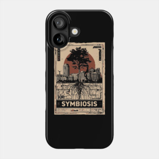 SYMBIOSIS – Futuristic Duality & Connection Poster Phone Case