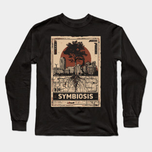 SYMBIOSIS – Futuristic Duality & Connection Poster Long Sleeve T-Shirt