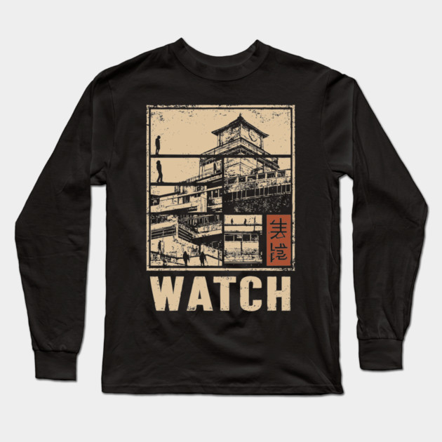 WATCH – Time, Presence & Observation Poster Long Sleeve T-Shirt by TuncGK
