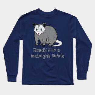 Midnight Snack Possum – Chaos Critter Long Sleeve T-Shirt