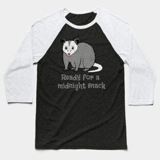 Midnight Snack Possum – Chaos Critter Baseball T-Shirt
