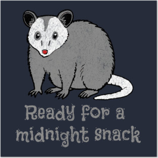 Midnight Snack Possum – Chaos Critter Posters and Art