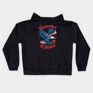 World of Tanks Memorial Day Remember Honor Kids Hoodie