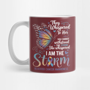 I am the storm Bladder Cancer Awareness Butterfly Mug