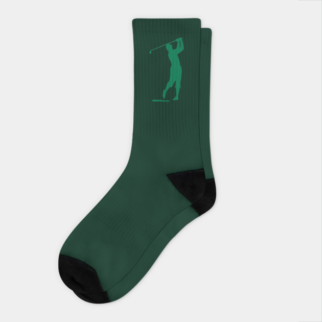 Swing King Classic Golfer Silhouette Socks by DonWillisJrArt