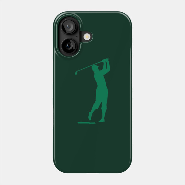 Swing King Classic Golfer Silhouette Phone Case by DonWillisJrArt