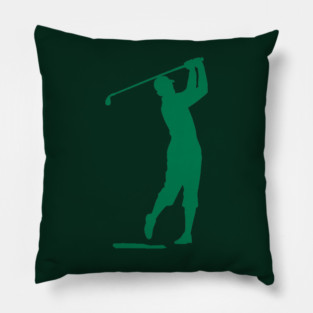 Swing King Classic Golfer Silhouette Pillow