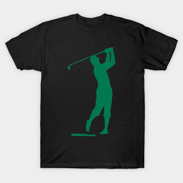 Swing King Classic Golfer Silhouette T-Shirt by DonWillisJrArt