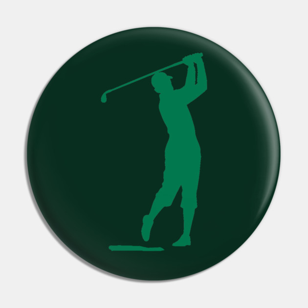 Swing King Classic Golfer Silhouette Pin by DonWillisJrArt