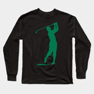 Swing King Classic Golfer Silhouette Long Sleeve T-Shirt