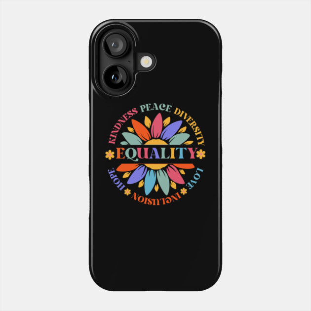 World Peace Equality Sunflower Retro Phone Case by The WYLD Tribe
