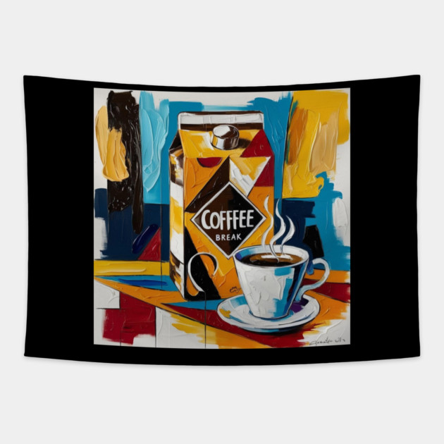 Coffee Vibes Only Tapestry by SR8891