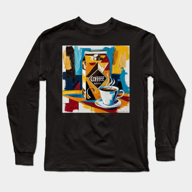 Coffee Vibes Only Long Sleeve T-Shirt by SR8891