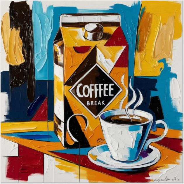 Coffee Vibes Only Wall Art by SR8891