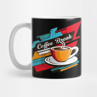 Vibrant Coffee Break Graphic Mug