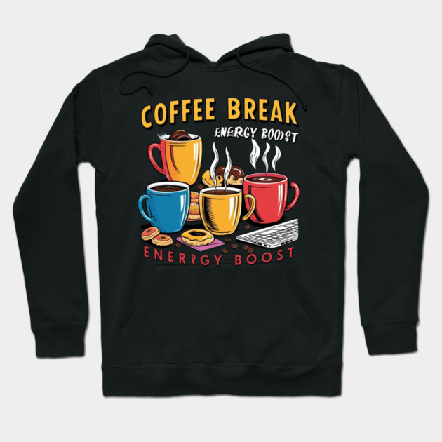 Energy Boost Coffee Break Hoodie by SR8891