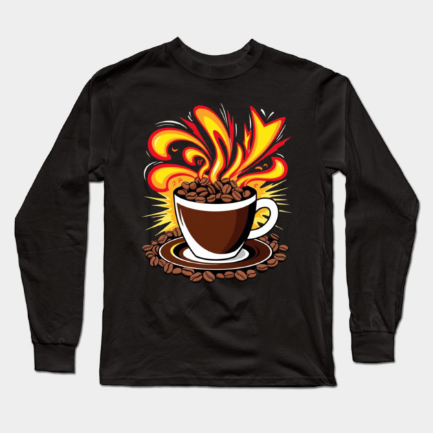 Energy Coffee Break Boost Long Sleeve T-Shirt by SR8891