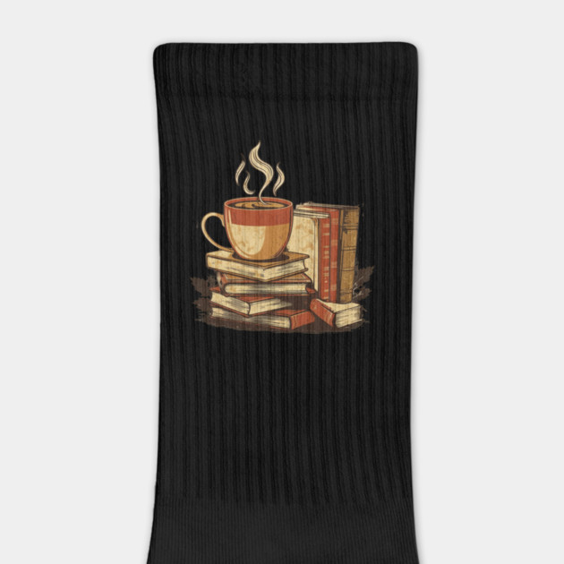 vintage Still Life Coffee and Books by SR8891