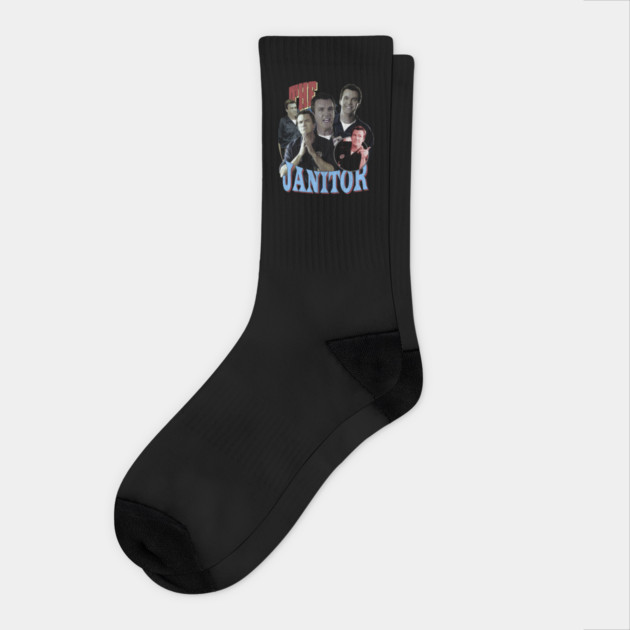 The Janitor Throwback Bootlegger Socks by Tv Moments