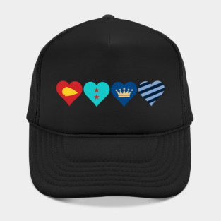 KC sports mashup 4 hearts Hat