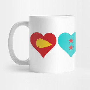 KC sports mashup 4 hearts Mug