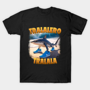 Tralalero Tralala Shark – Beach Vibes in Sneakers T-Shirt