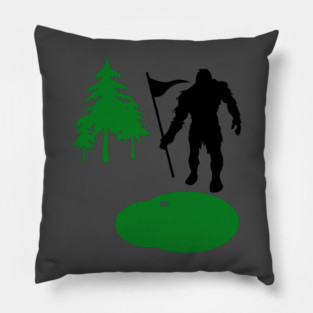 Sasquatch on the Green – Bigfoot’s Secret Swing Pillow
