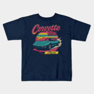 1976 Corvette Retro Kids T-Shirt