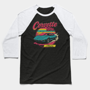 1976 Corvette Retro Baseball T-Shirt